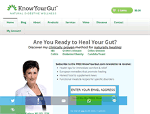 Tablet Screenshot of knowyourgut.com